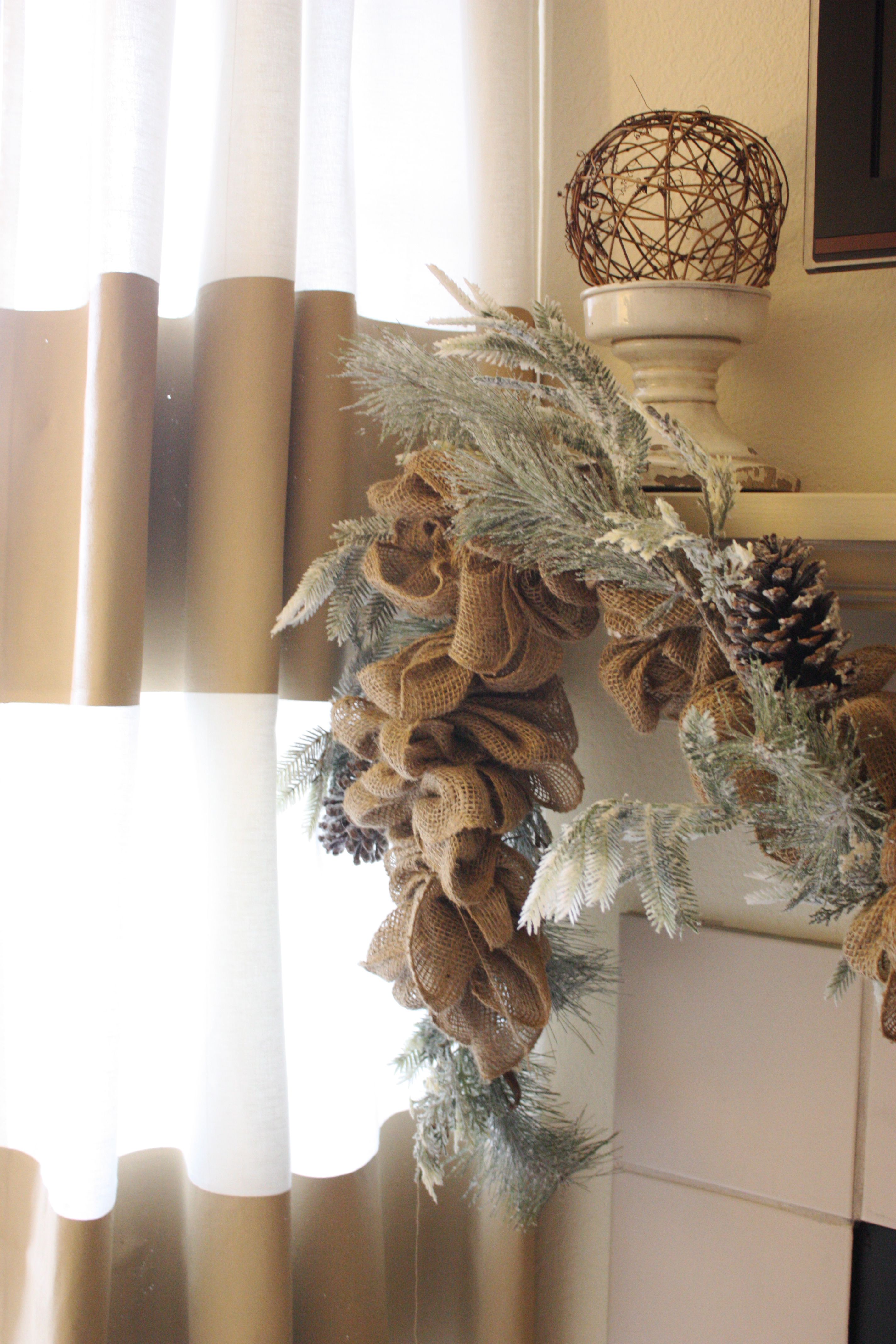 Wintery burlap garland… How-to!